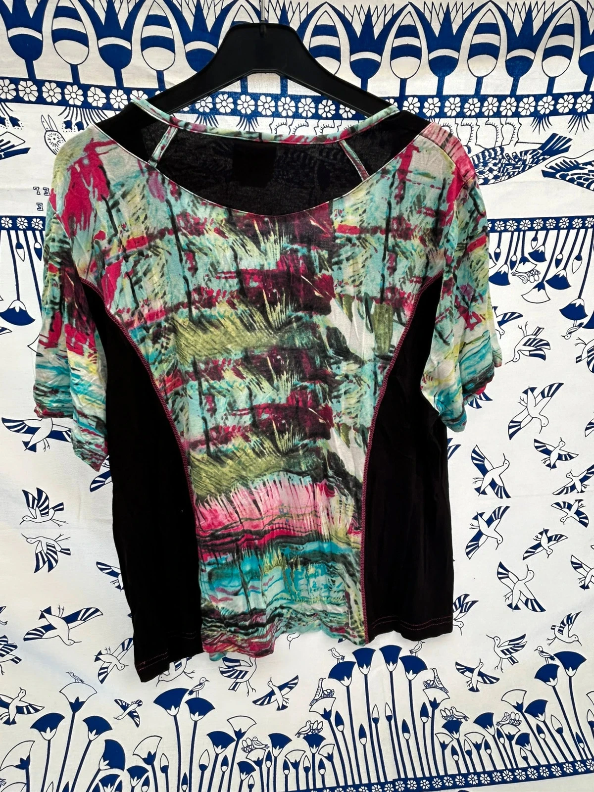 costume 46/3XL GD très bon état femme noir et multicolore – photo 5